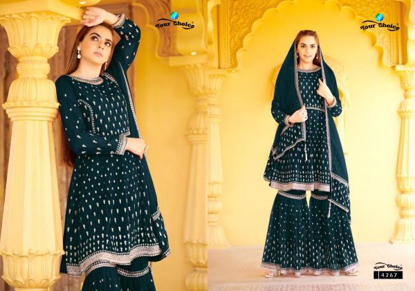 Your Choice Sapphire Festive Wear Georgette Designer Salwar Kameez